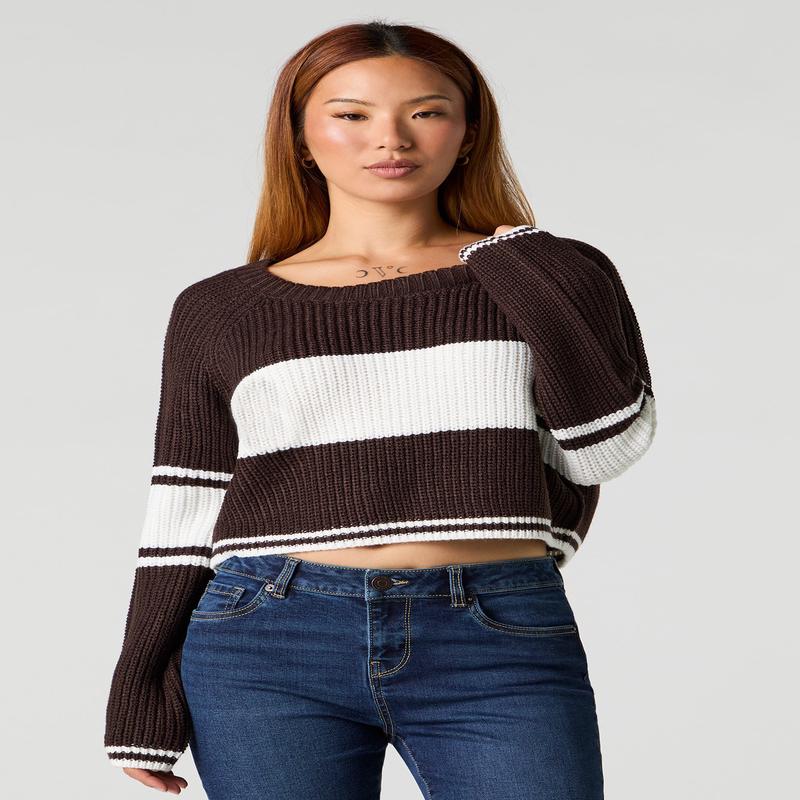 Striped Knit Sweater