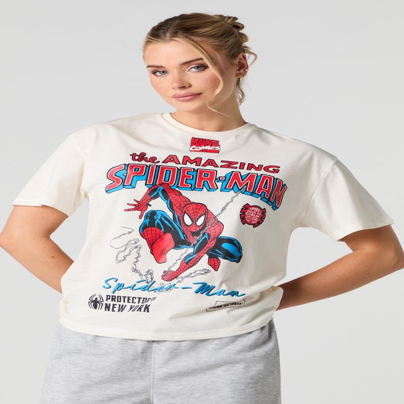 T-shirt coupe garonne  imprim The Amazing Spider-Man