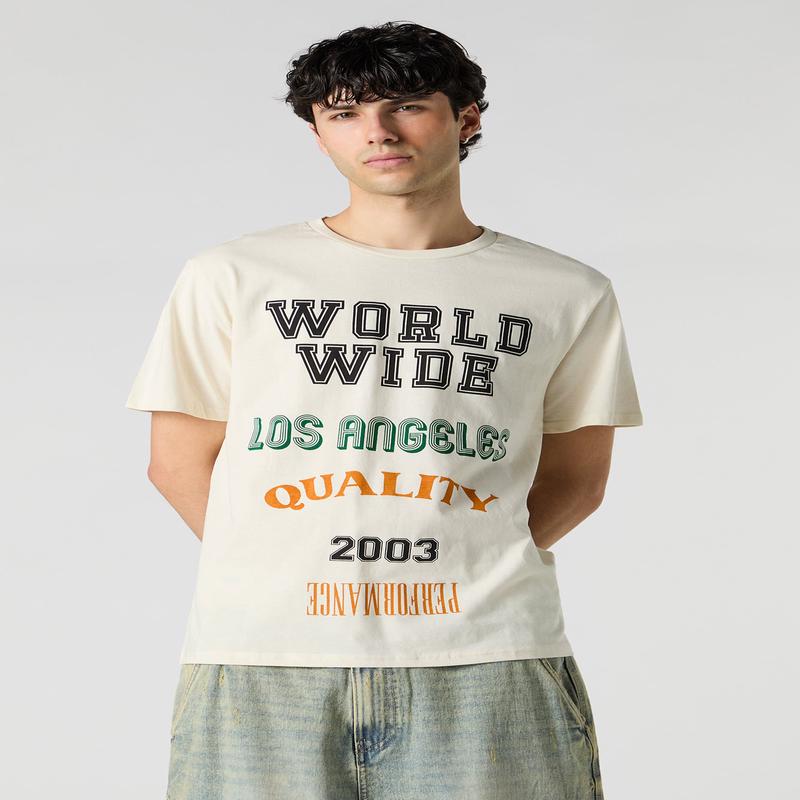 T-shirt  imprim Worldwide LA
