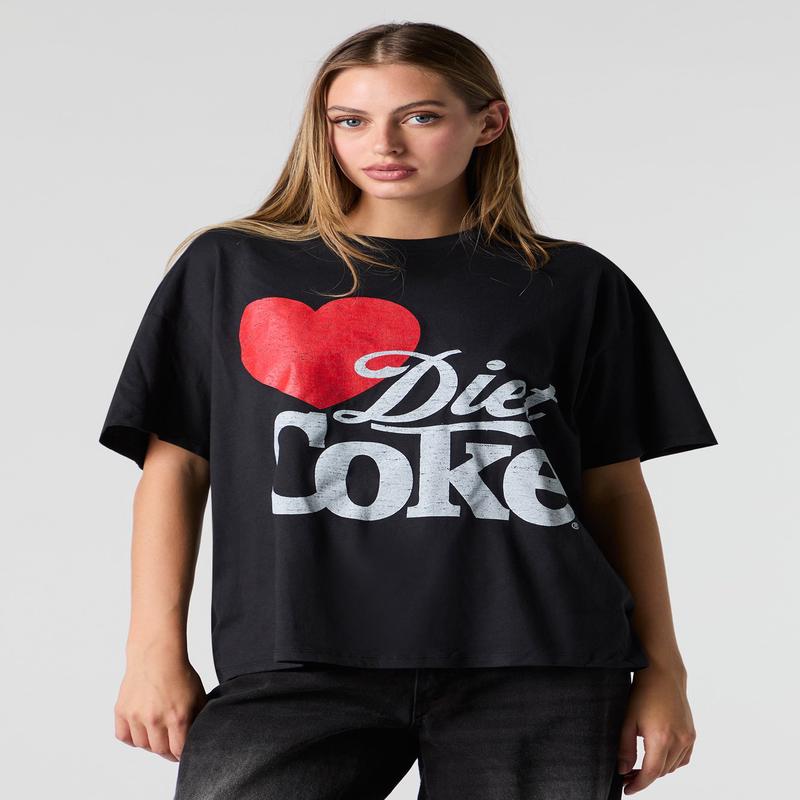 Diet Coke Graphic Boyfriend T-Shirt