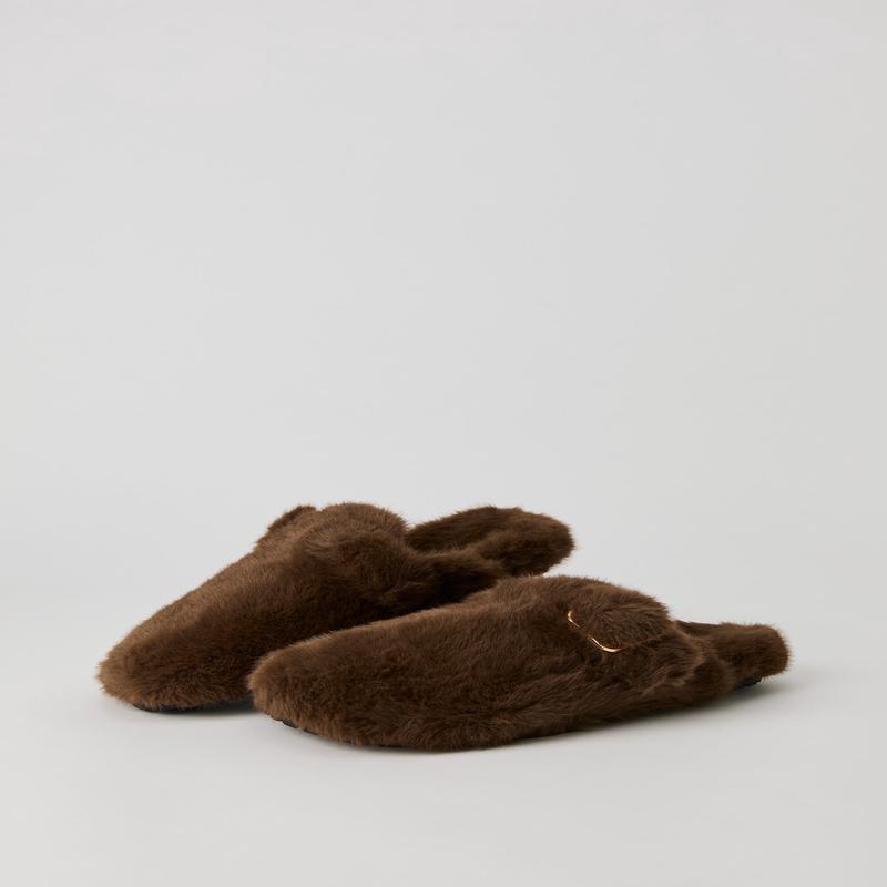 Faux Fur Clog
