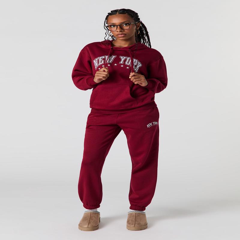 NY Embroidered Classic Fleece Jogger