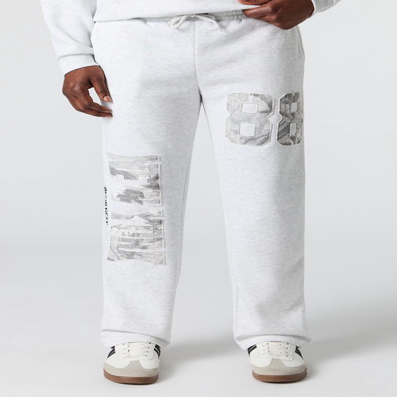 Pantalon d'entranement en molleton avec empicement et motif camouflage