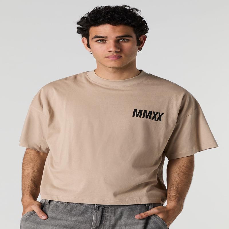 T-shirt carr  imprim Broken Bear