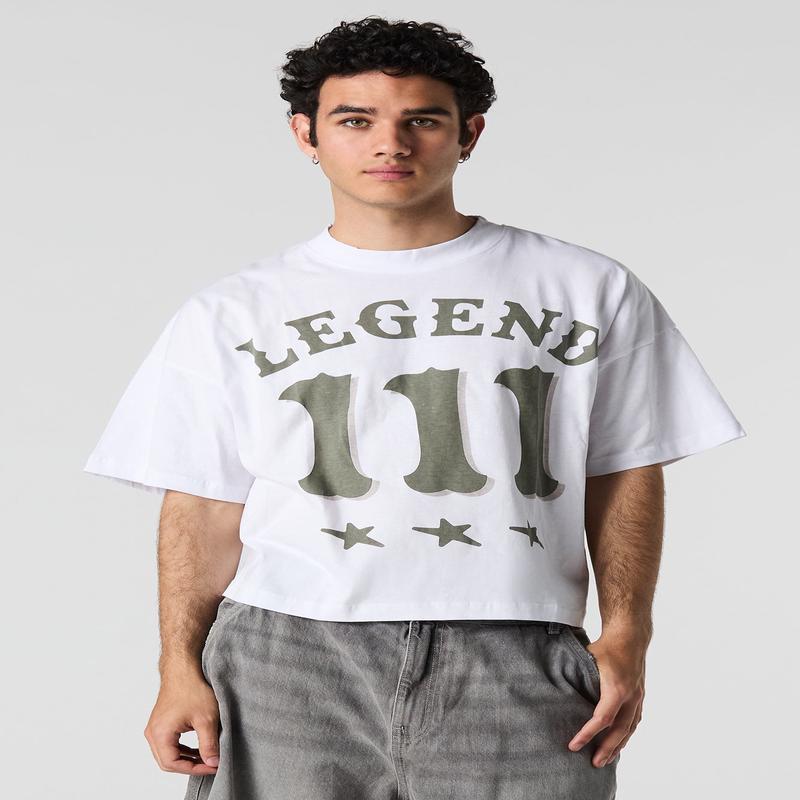 T-shirt carr  imprim Legend