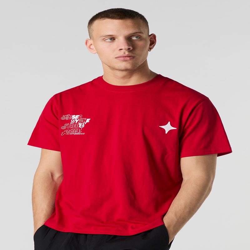 T-shirt  imprim Raised by the Streets