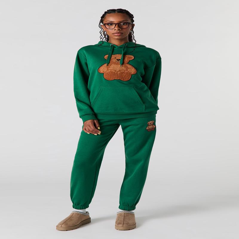 Teddy Bear Embroidered Classic Fleece Jogger
