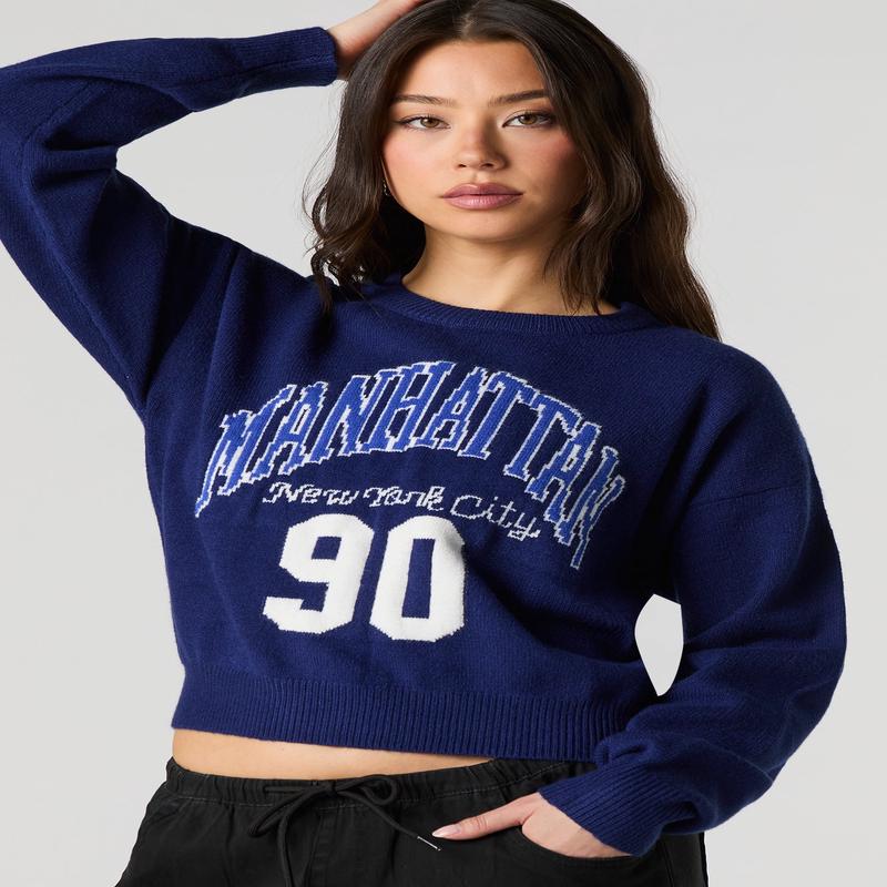 City Jacquard Knit Sweater