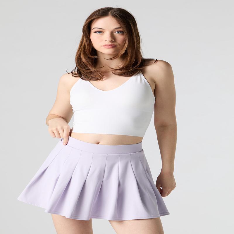 Minijupe-short Active plisse