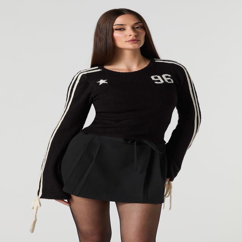 Mossy Jacquard Knit Sweater