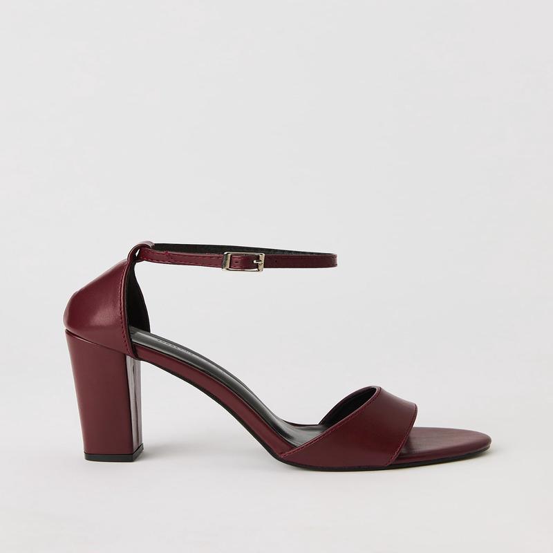 Sandales  talon bloc et bride de cheville