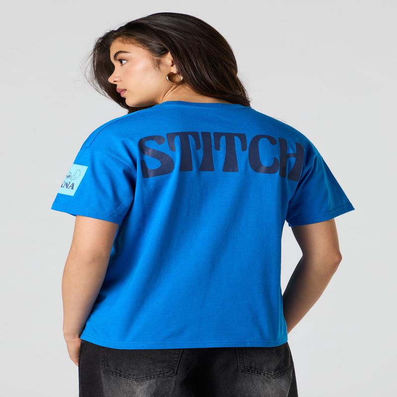Stitch Puff Print T-Shirt