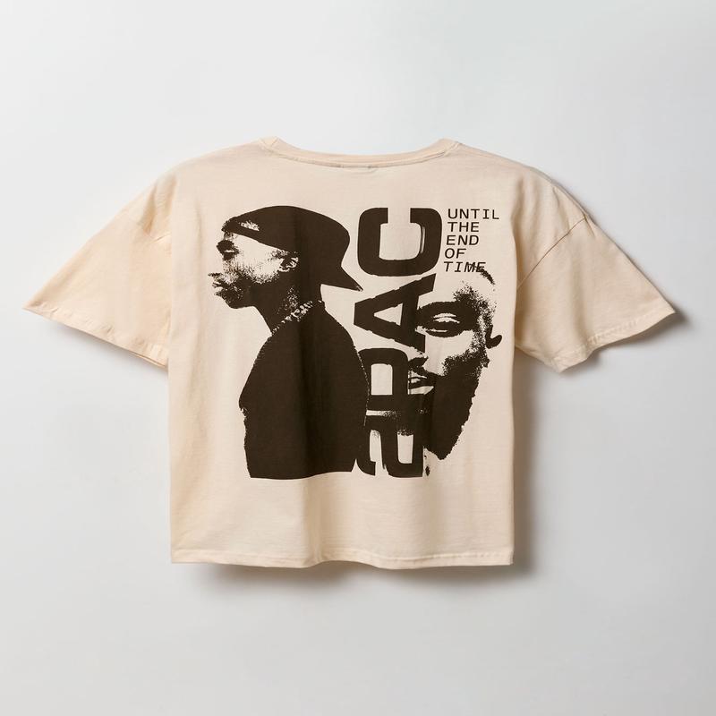 T-shirt coupe garonne  imprim Tupac Shakur