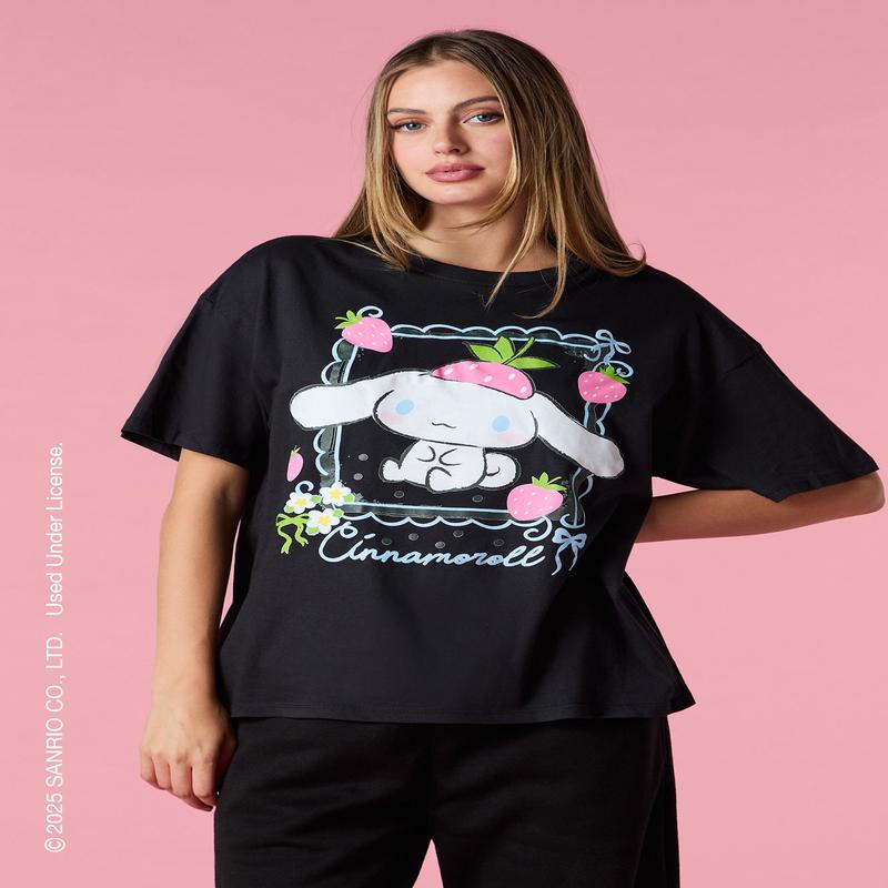 Cinnamoroll Berry Graphic Boyfriend T-Shirt