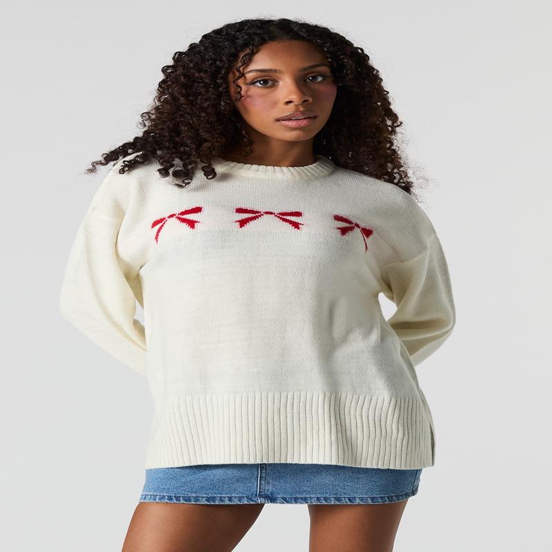 Jacquard Knit Sweater