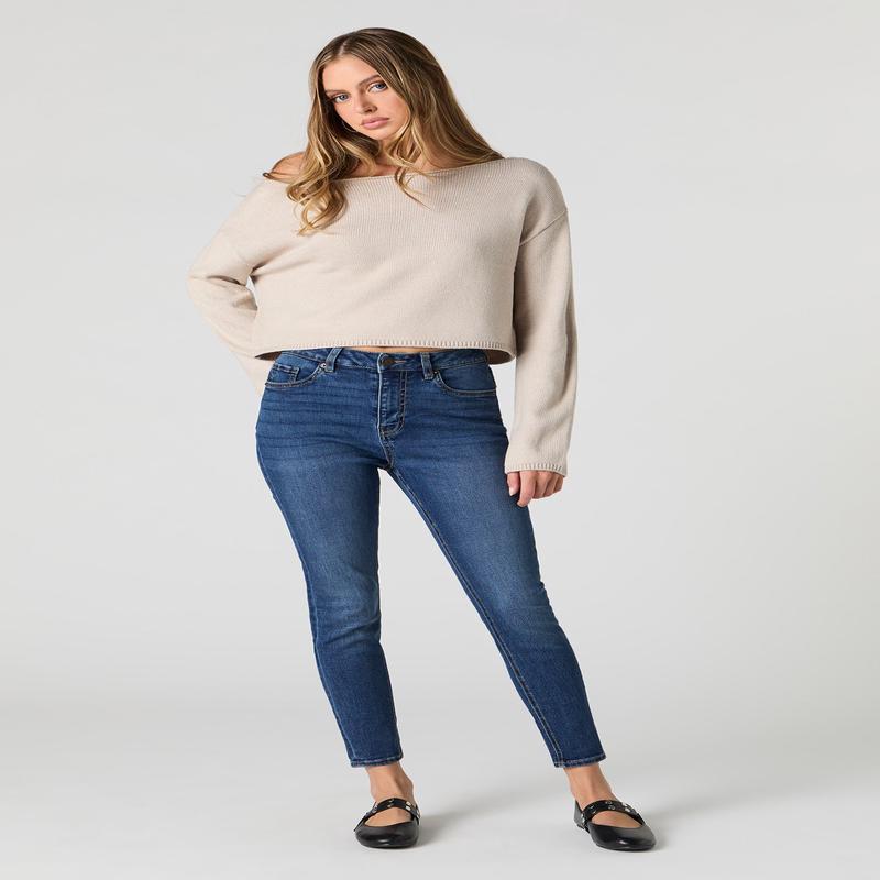 Jean ajust dlav fonc  taille jaute