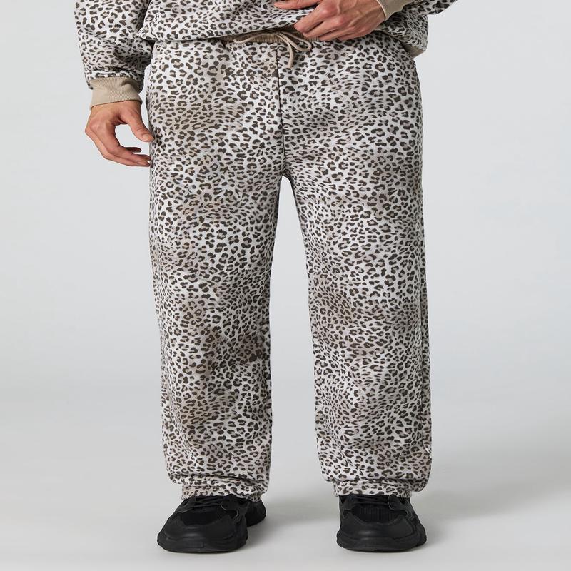 Pantalon en molleton  imprim de gupard