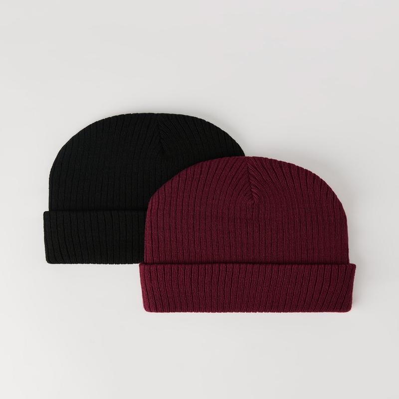Ribbed Beanie (2 Pack)
