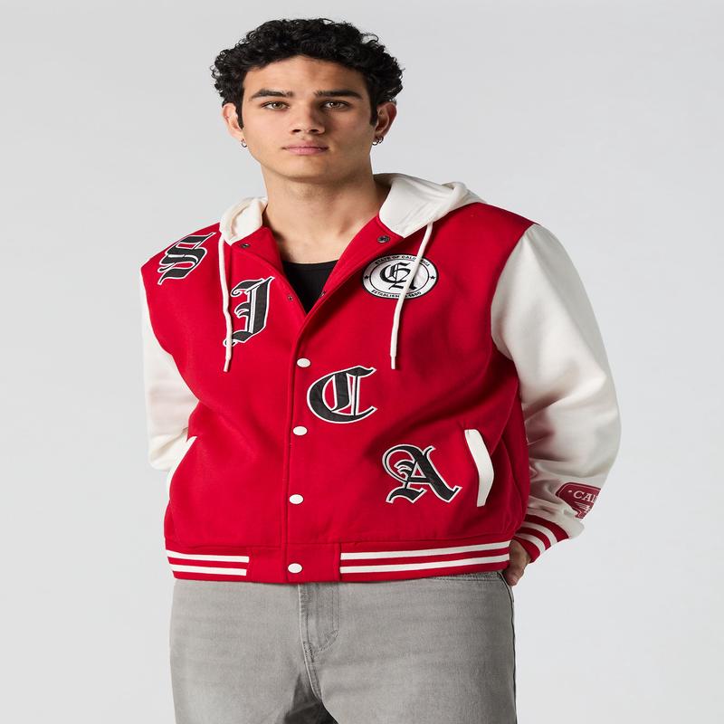 SJCA Twill Embroidered Varsity Jacket