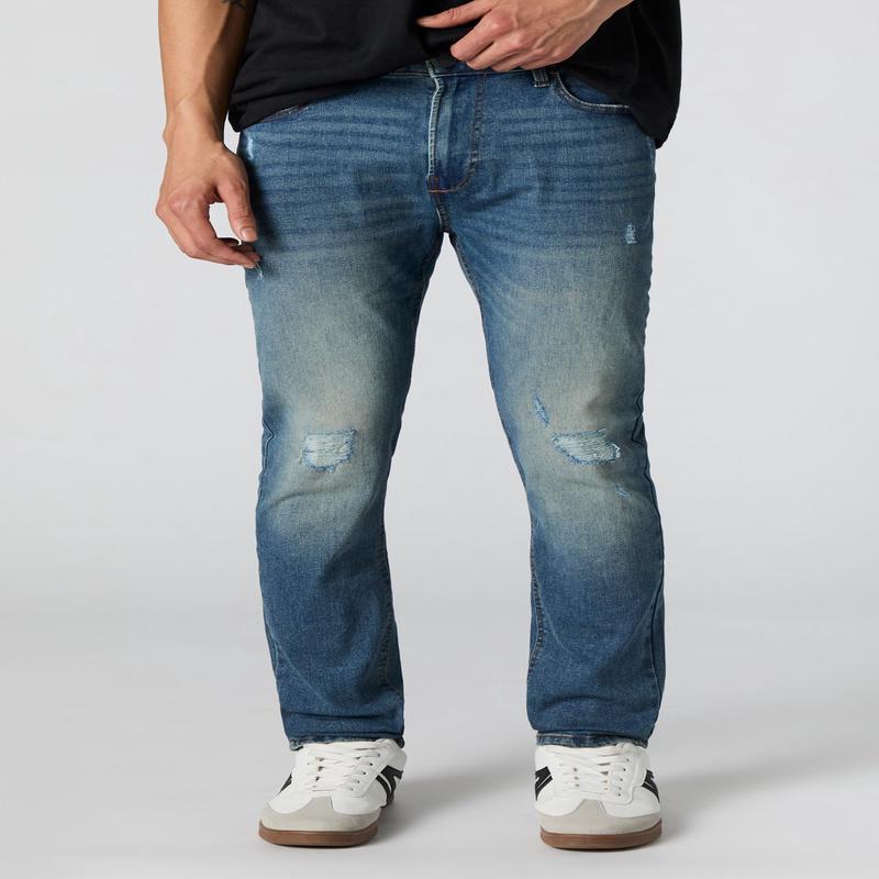 Stretch Distressed Slim Jean
