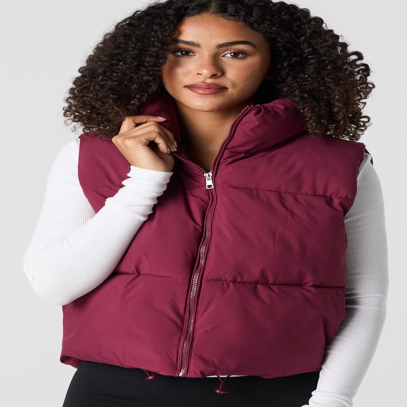 Zip-Up Puffer Vest