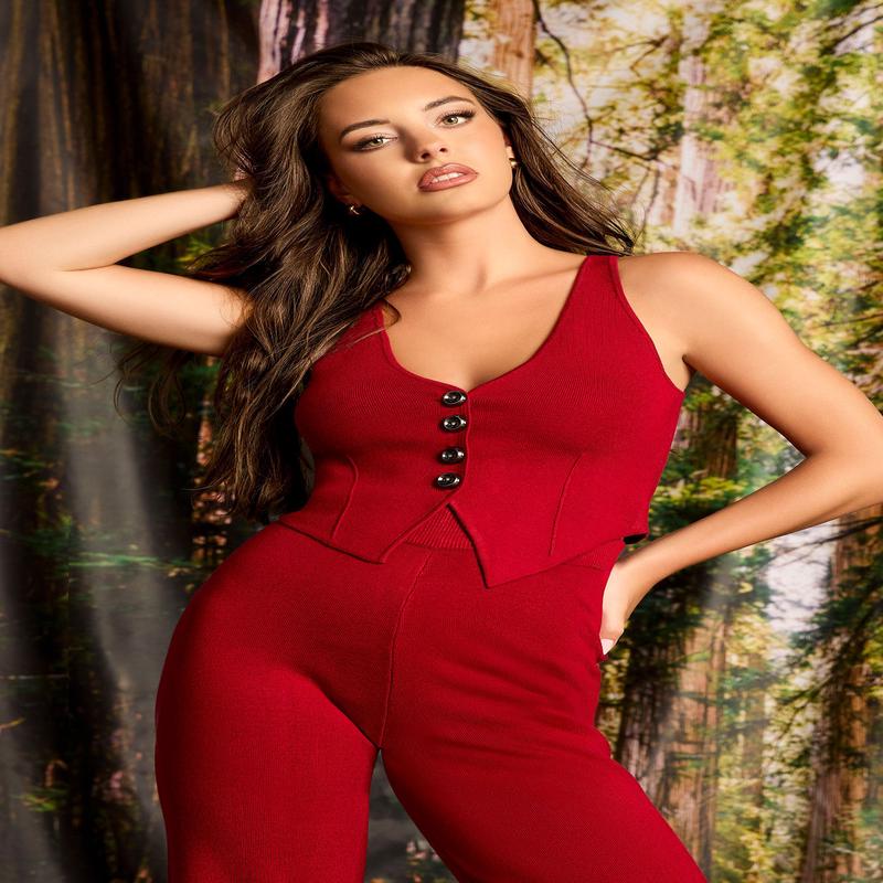 Gilet boutonn en tricot