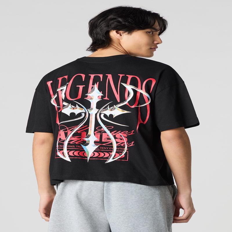 Graphic Printed Boxy T-Shirt