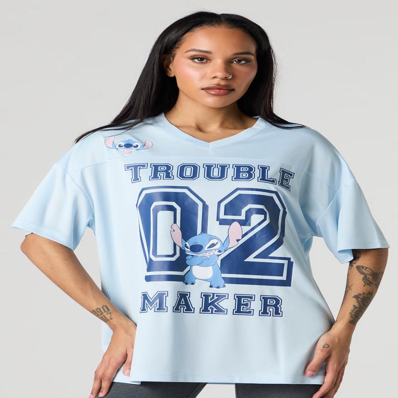 Jersey en filet  imprim Stitch