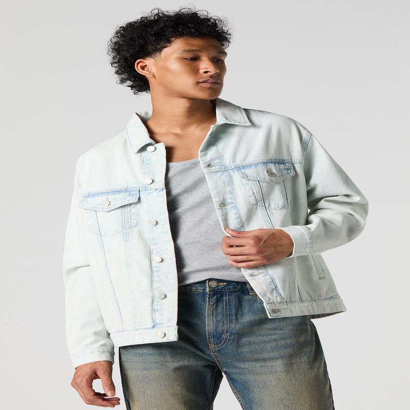 Loose Denim Trucker Jacket