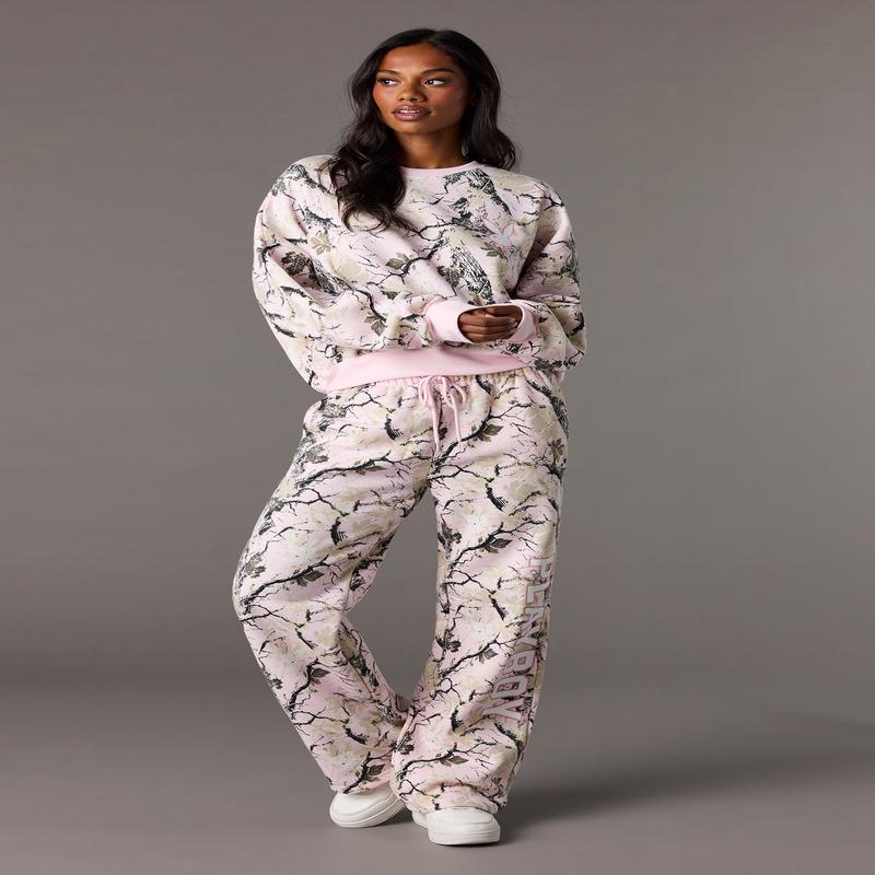 Playboy Fleece Wide Leg Sweatpant