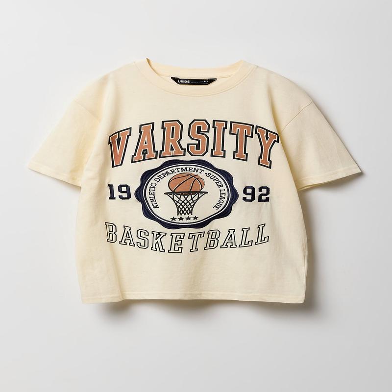 T-shirt  imprim Varsity Basketball pour garon