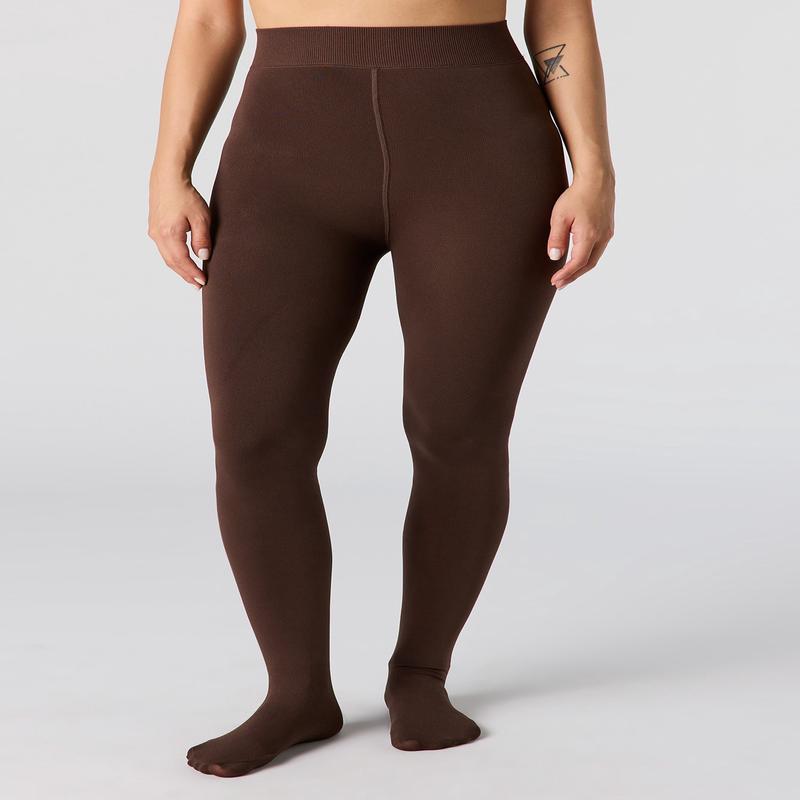 Bas collants doubls de similifourrure