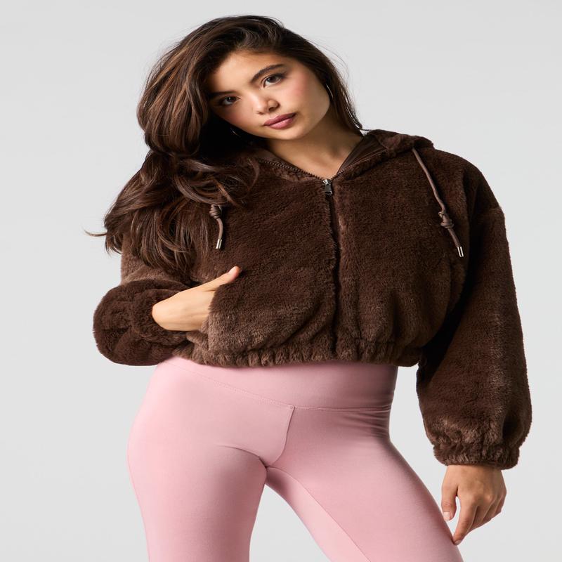 Faux Fur Bomber Jacket
