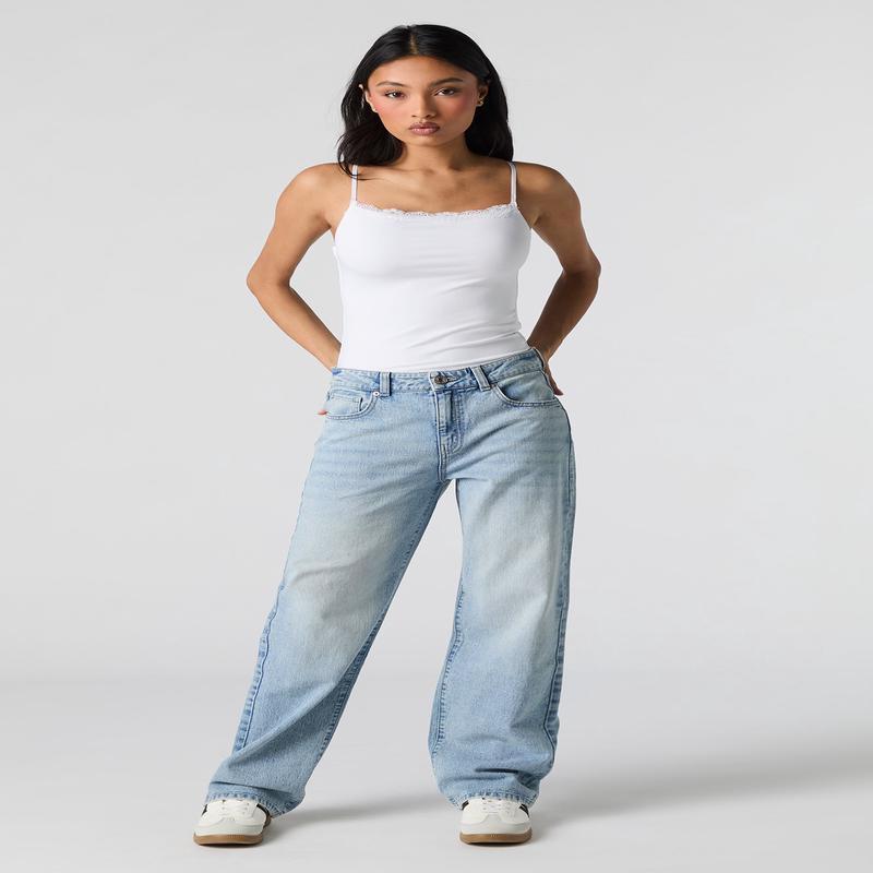 Low Rise Straight Light Jean