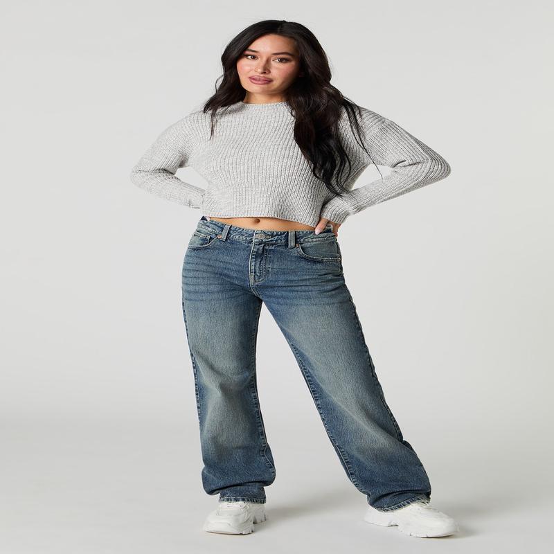 Low Rise Straight Vintage Dark Jean