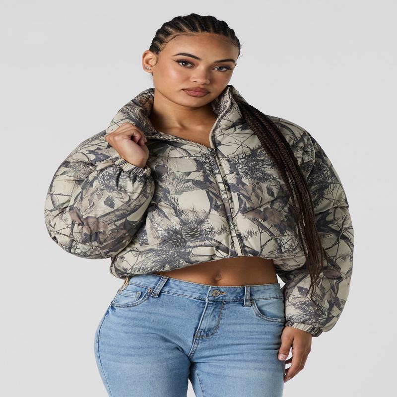 Veste bouffante double de Sherpa