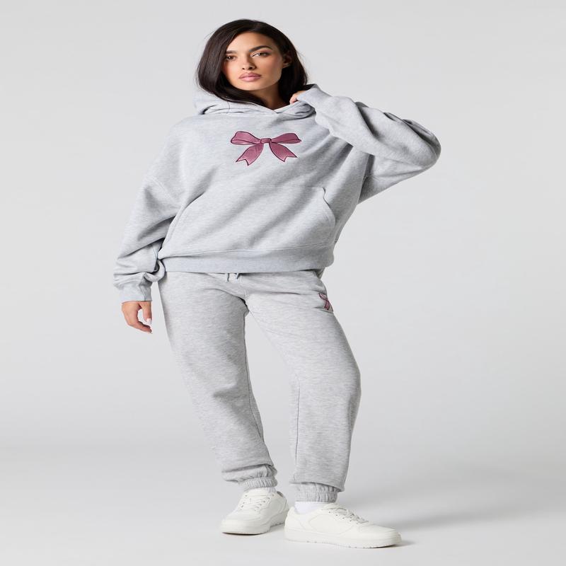 Jogger en molleton classique  broderie de boucle