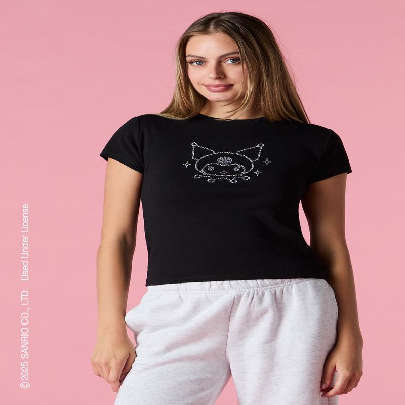 Kuromi Rhinestone T-Shirt