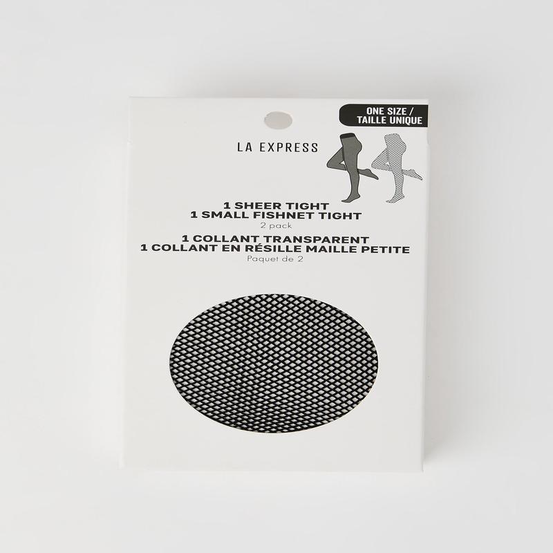 Sheer & Fishnet Tights (2 Pack)