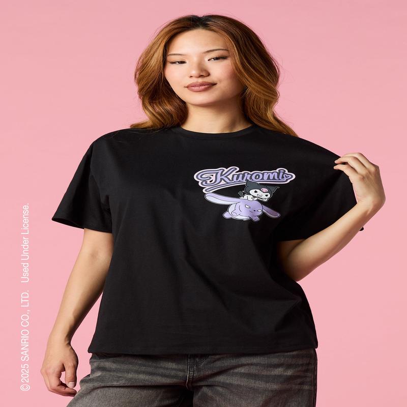 T-shirt de coupe garonne  imprim Kuromi