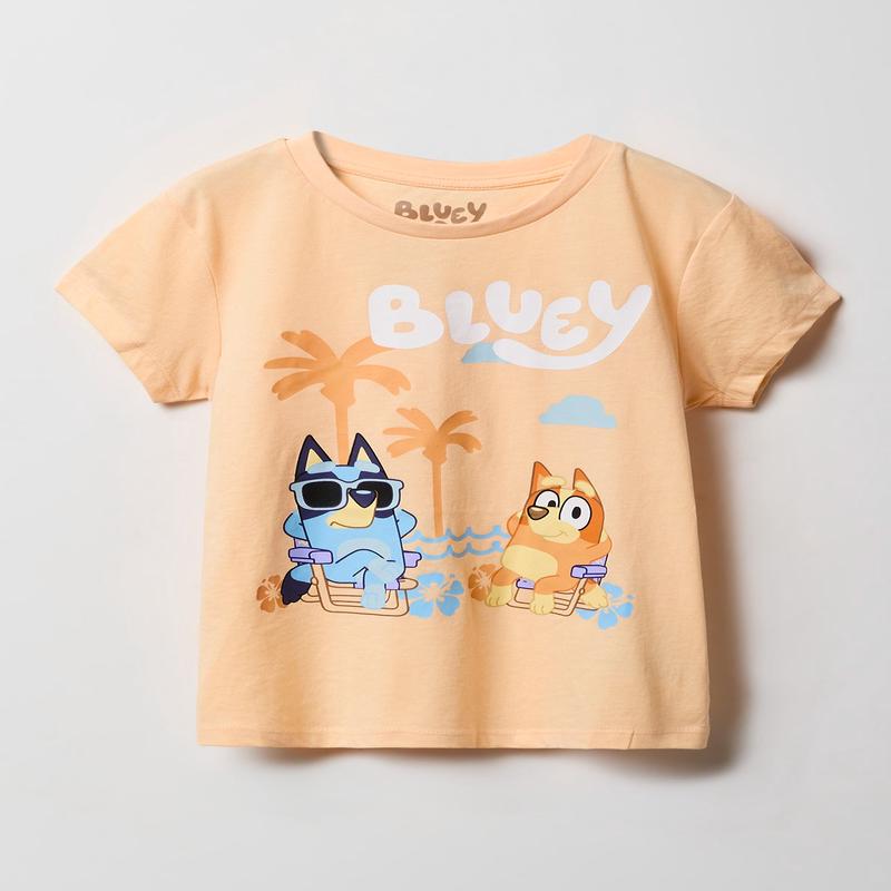 T-shirt  imprim Bluey Beach pour filles
