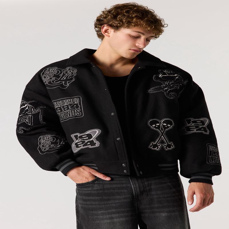 Blouson aviateur avec motif brod Legends