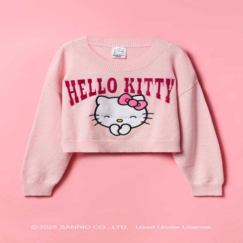 Chandail avec motif brod Hello Kitty pour fille