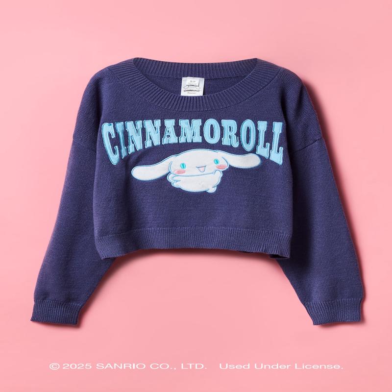 Cinnamoroll Girls Embroidered Sweater