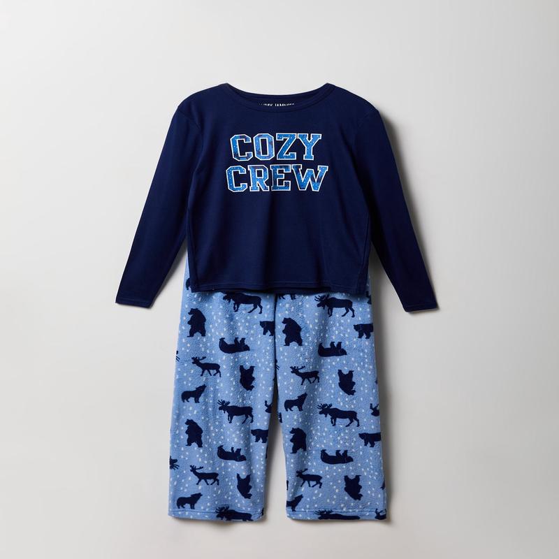 Ensemble deux-pices Pyjamas de famille  imprim Cozy Crew pour enfant