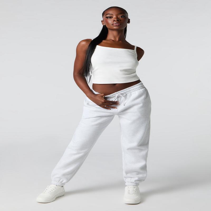 Jogger  taille haute en molleton