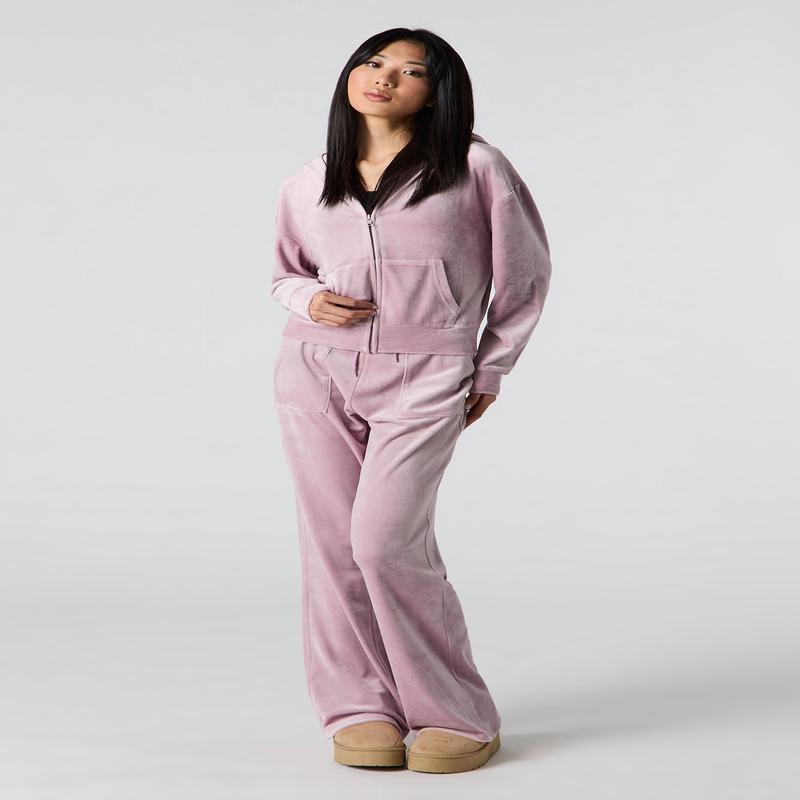 Pantalon en velours  jambe large