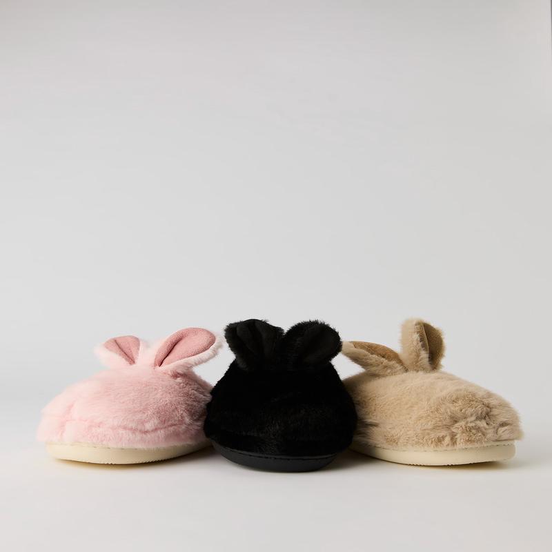 Pantoufles en peluche Lapin
