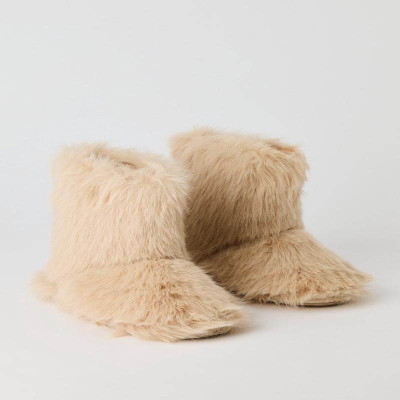 Shaggy Faux Fur Booties