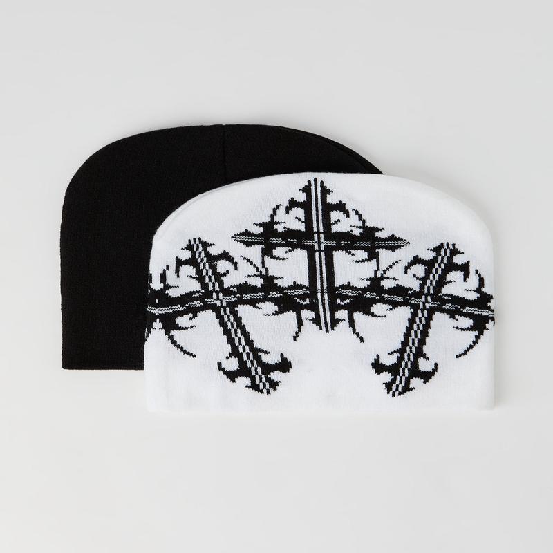 Tuque en tricot jacquard (Paquet de 2)